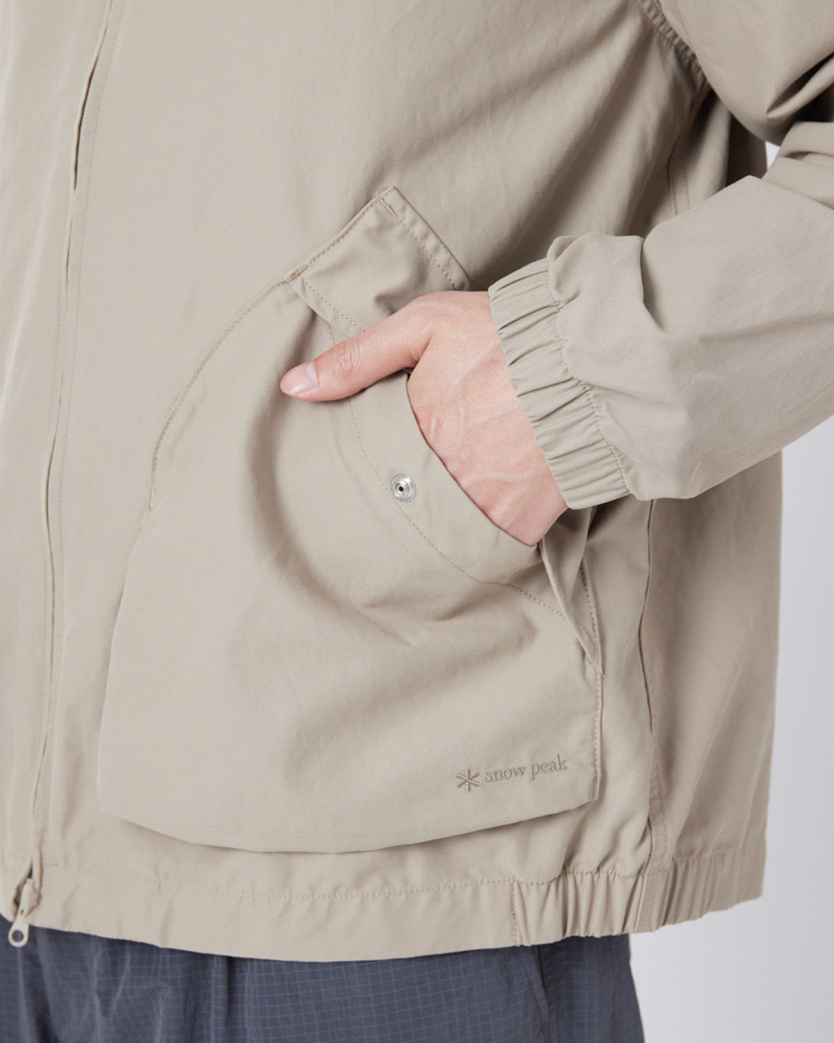 Light Dobby Cloth Harrington Jacket