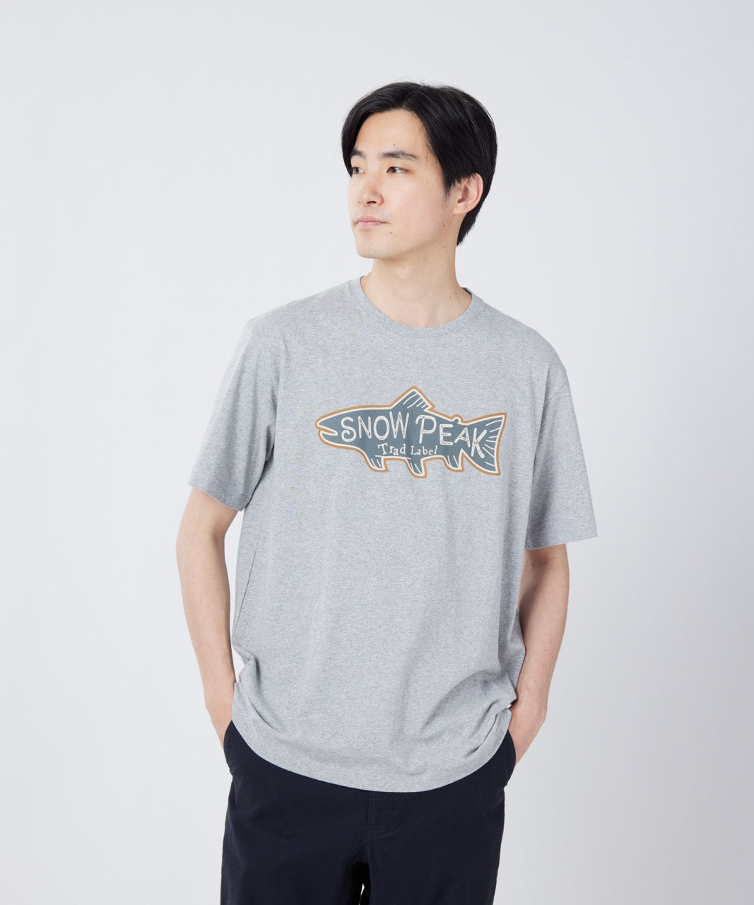 T-Shirt Léger À Motif De Truite Trad Label