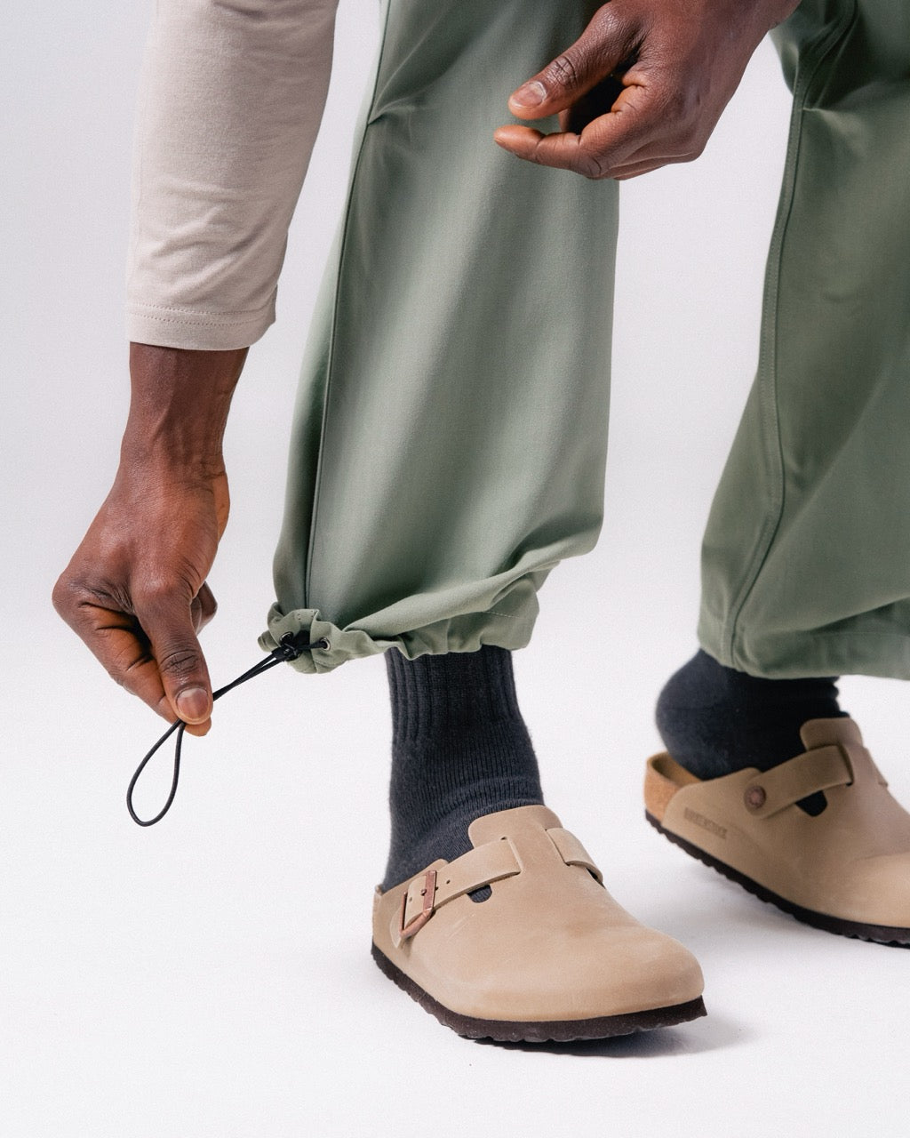 TAKIBI Herringbone Pants