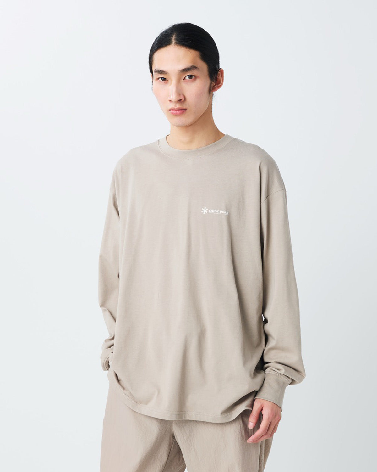Soft Cotton Relaxed Logo L/S T-Shirt