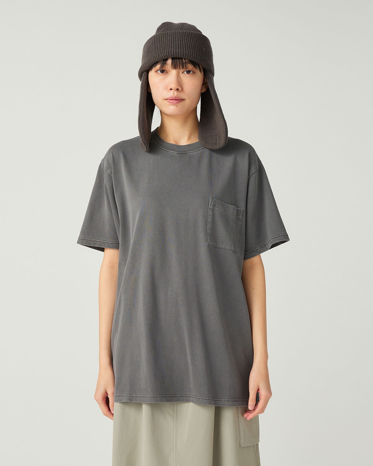 T-Shirt Teint En Morceaux