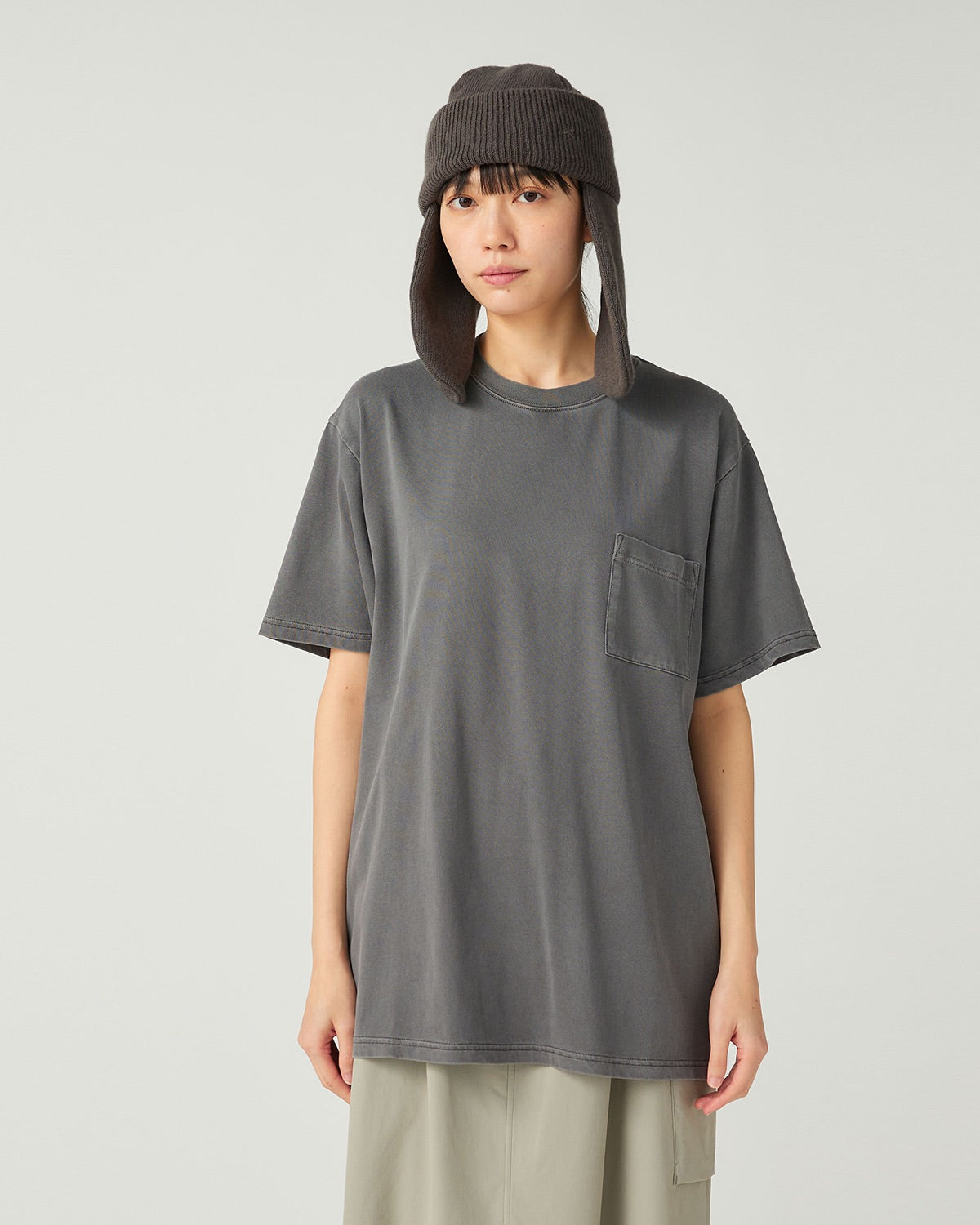 T-Shirt Teint En Morceaux