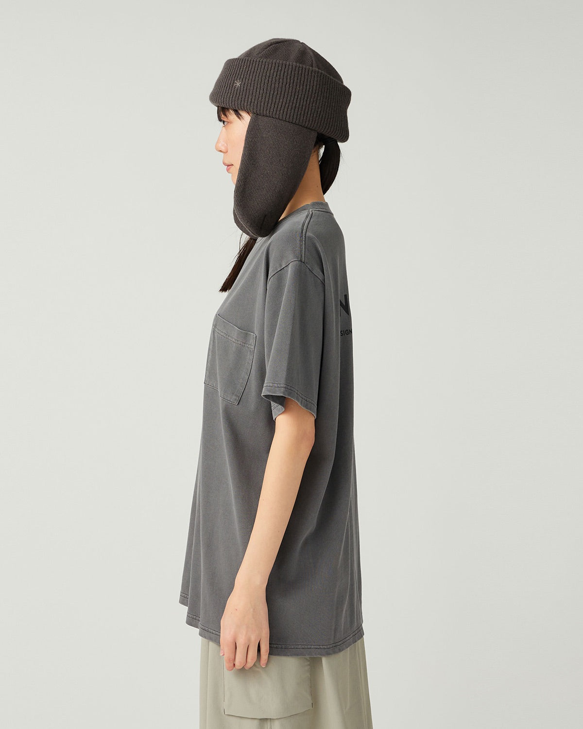 T-Shirt Teint En Morceaux