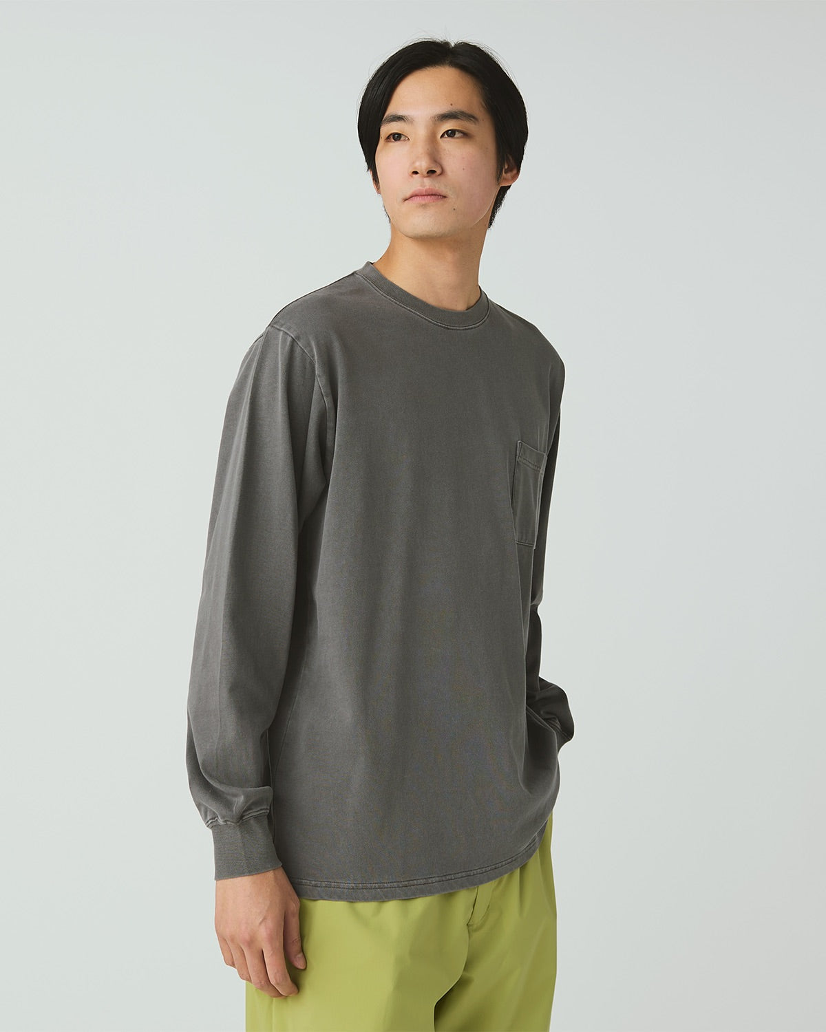 T-Shirt À Manches Longues Teint En Morceaux