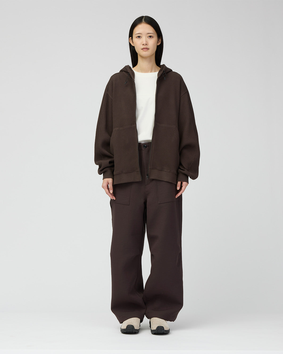 Heavyweight Waffle Zip Parka