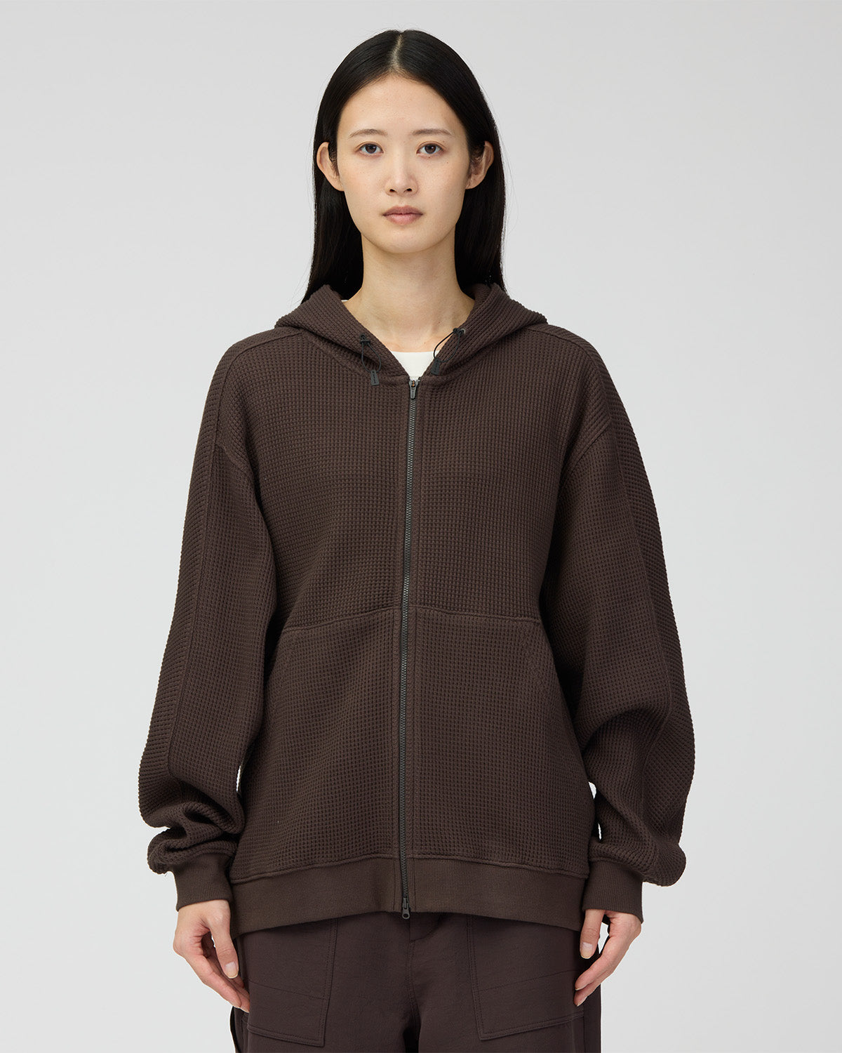 Heavyweight Waffle Zip Parka
