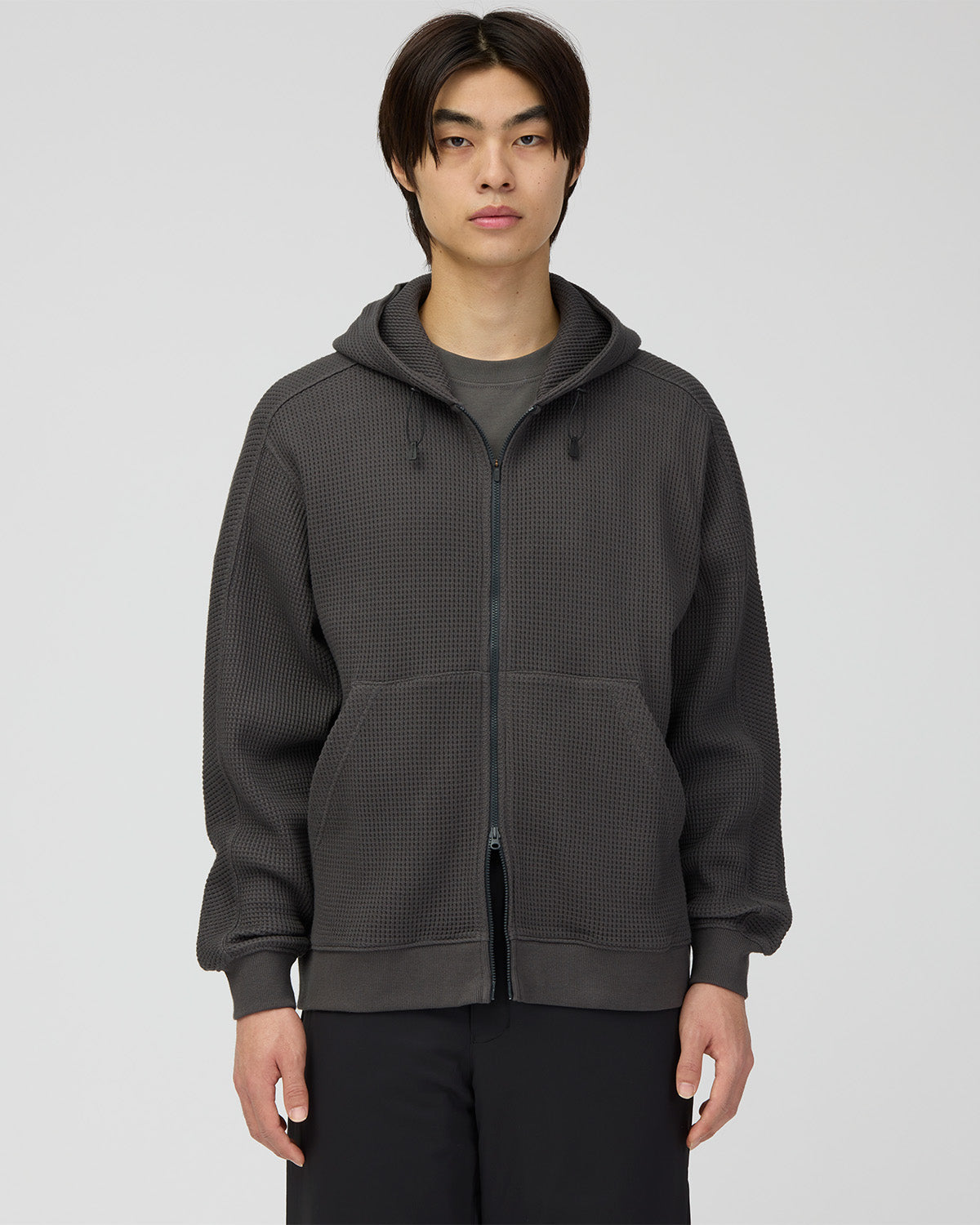 Heavyweight Waffle Zip Parka