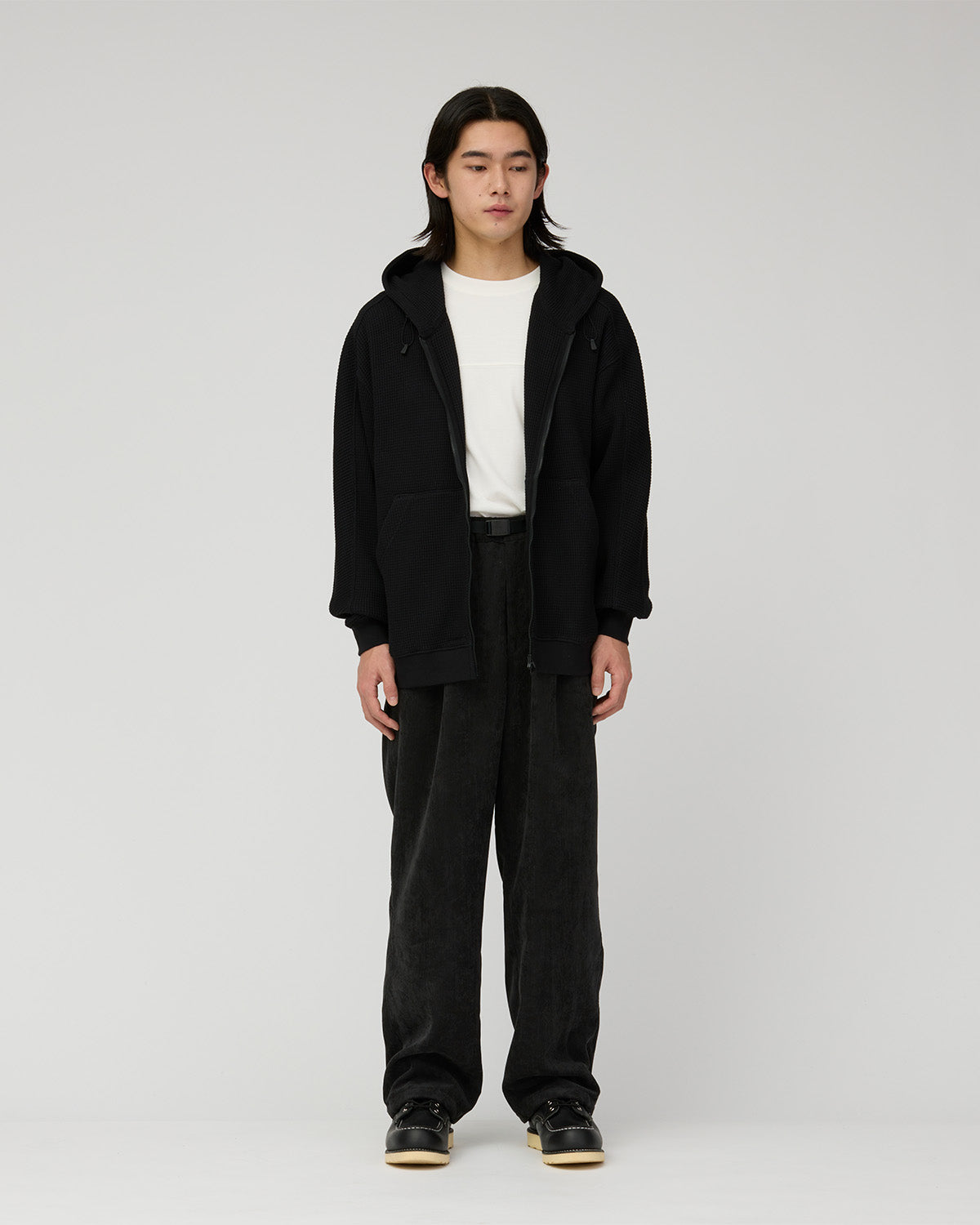 Heavyweight Waffle Zip Parka