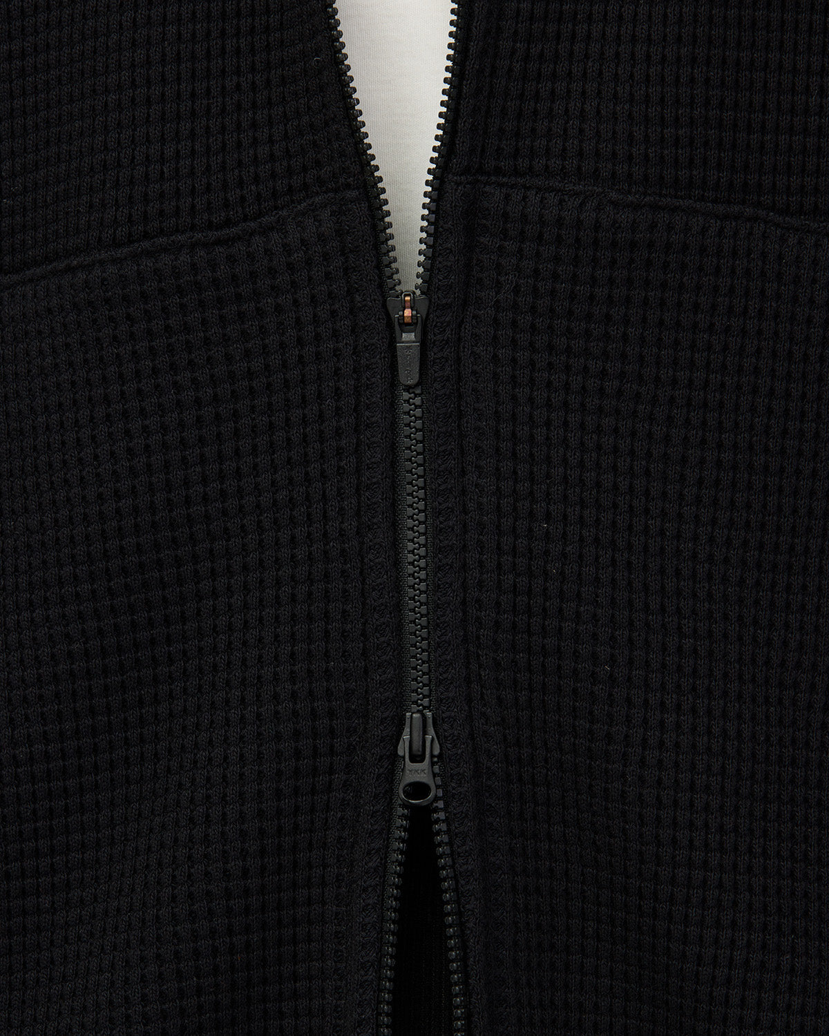 Heavyweight Waffle Zip Parka