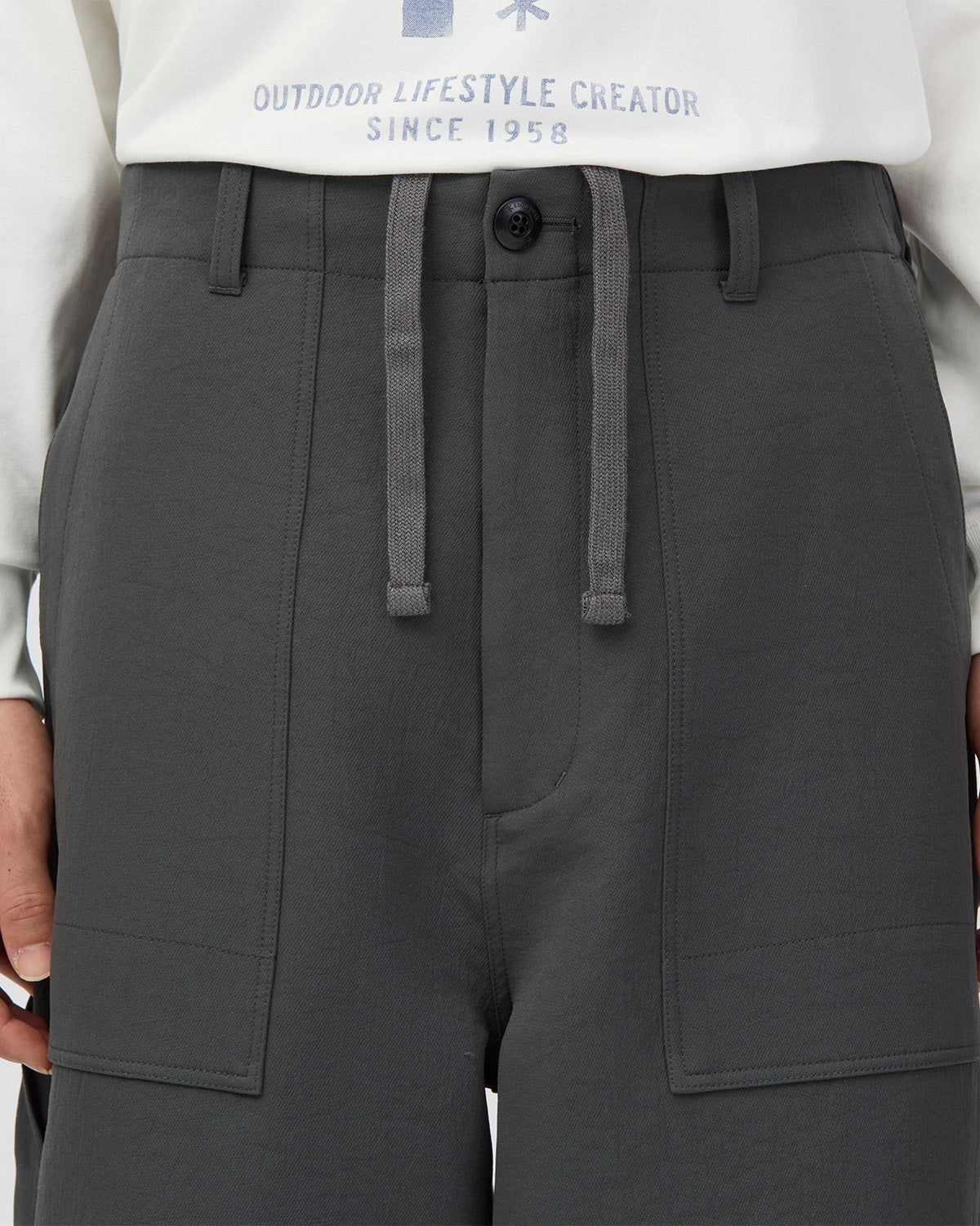 ⁣⁢Pantalon En Tissu Triple⁤⁣