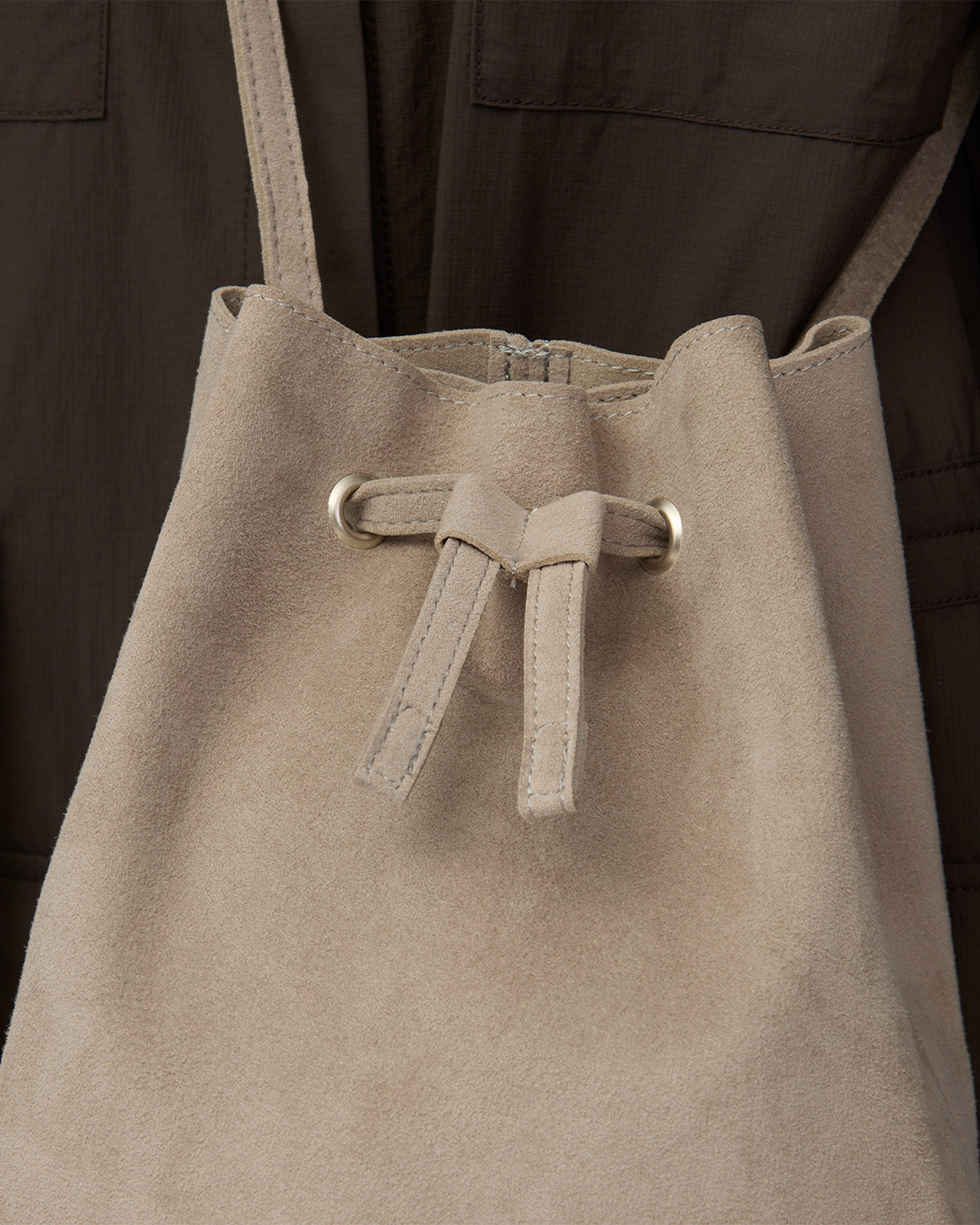 Ultra Suede Drawstring Bag