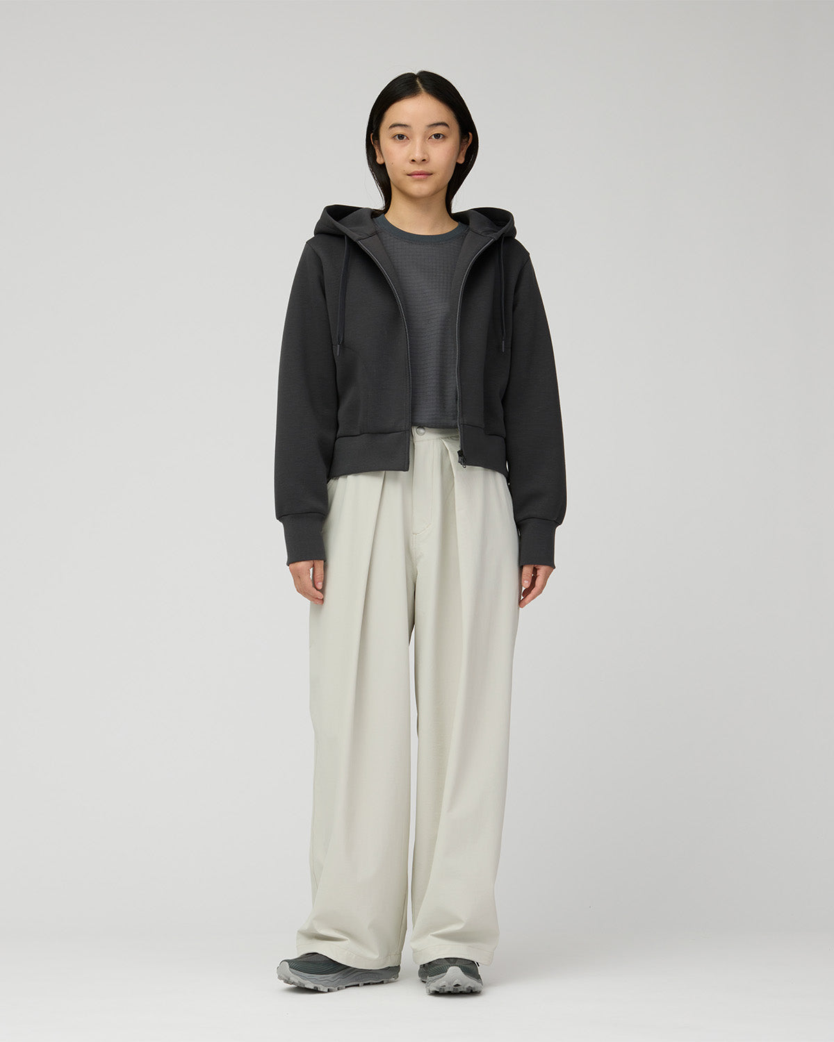 ⁣⁢Parka à fermeture éclair pour femme avec contrôle des odeurs⁤⁣