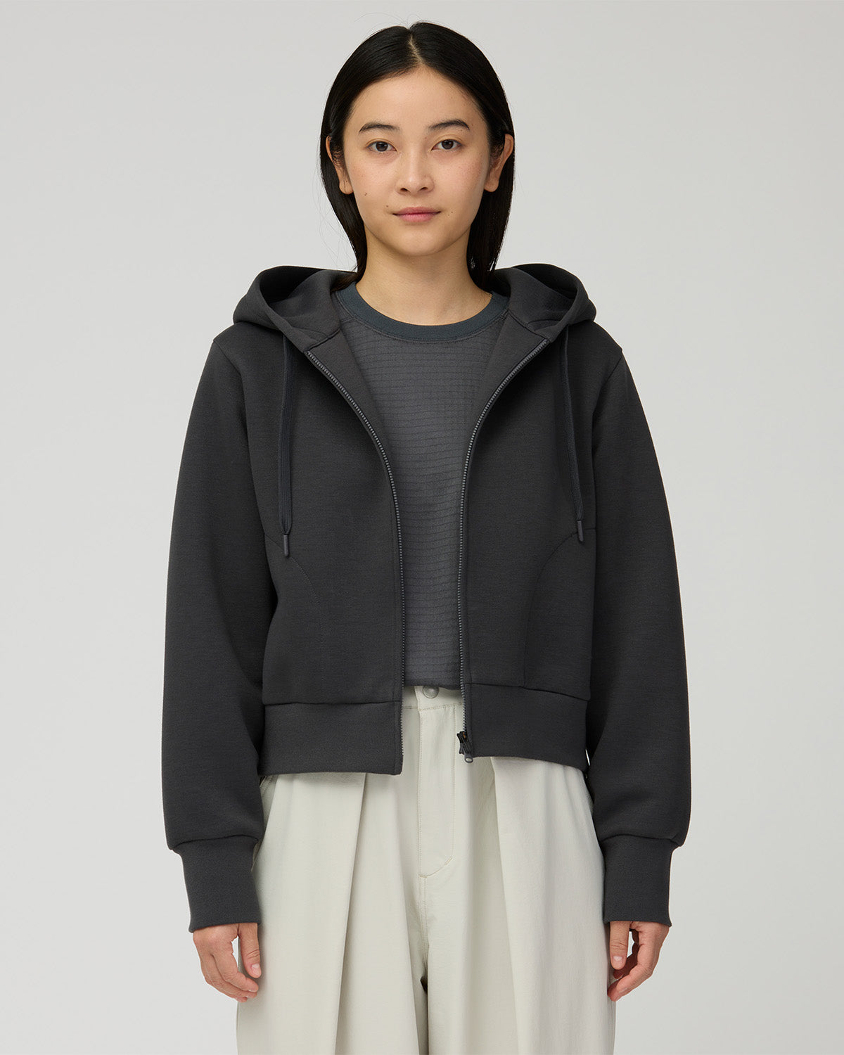 ⁣⁢Parka à fermeture éclair pour femme avec contrôle des odeurs⁤⁣