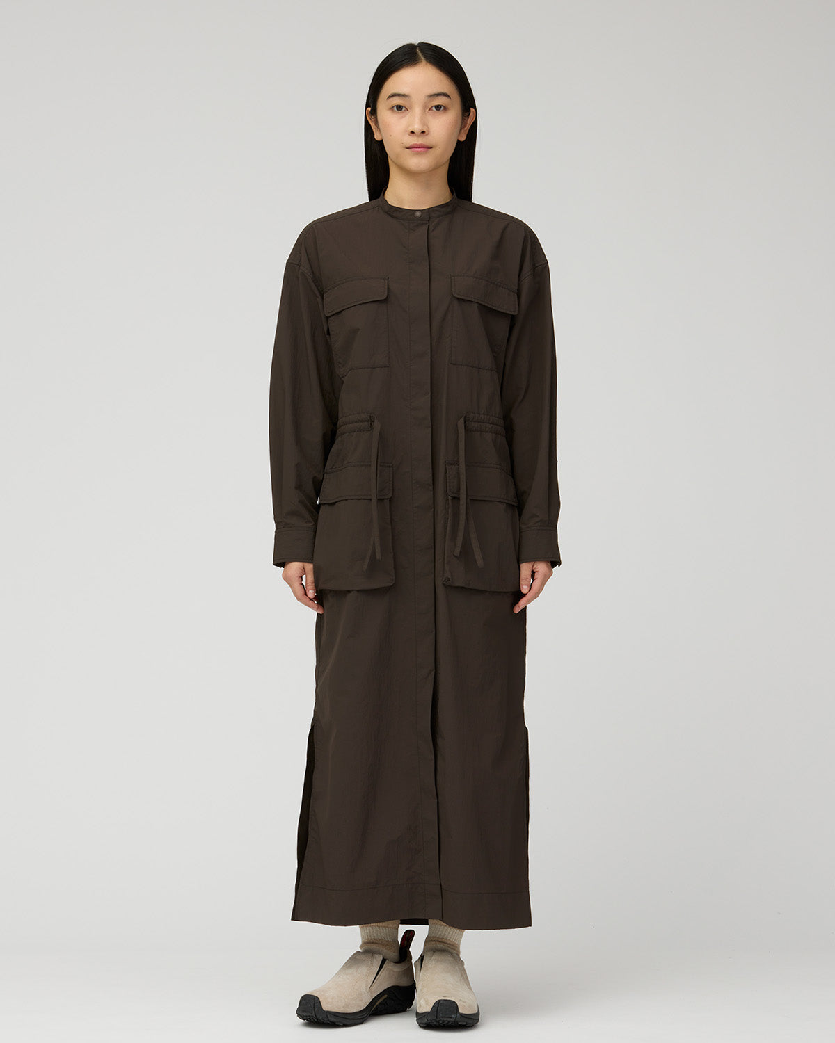 ⁣⁢Robe En Nylon Double Déchirure⁤⁣