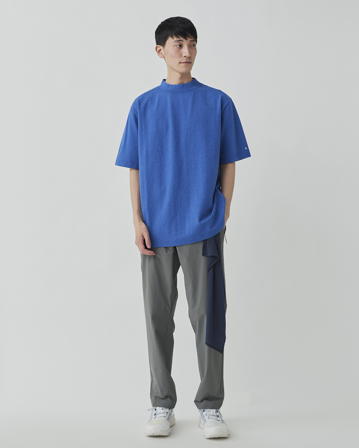 ⁣⁢T-Shirt À Col Montant En Coton Recyclé⁤⁣