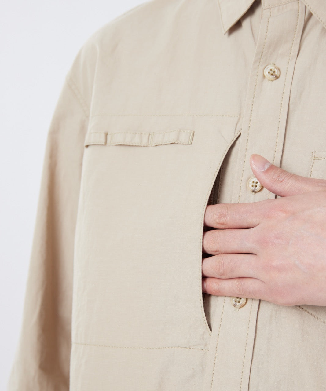 ⁣⁢Chemise De Pêche Teinte À L'Ancienne⁤⁣
