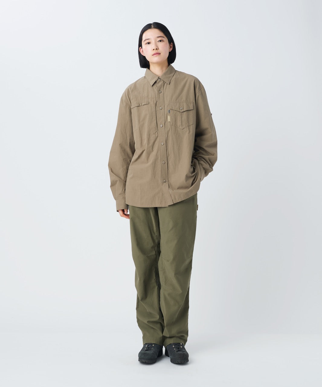 ⁣⁢Chemise De Pêche Teinte À L'Ancienne⁤⁣