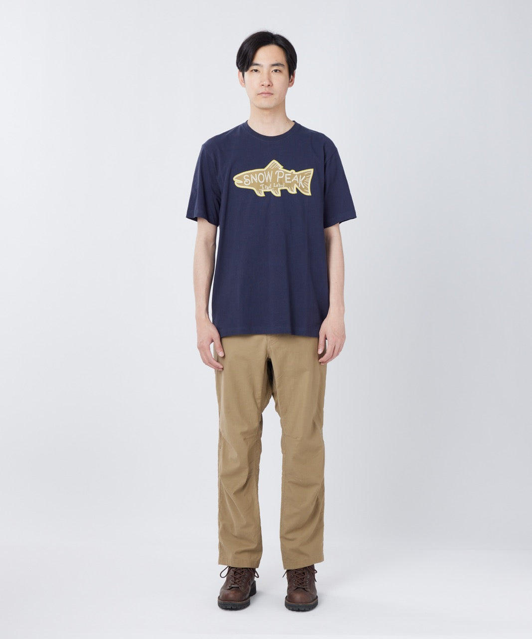 ⁣⁢T-Shirt Léger À Motif De Truite Trad Label⁤⁣