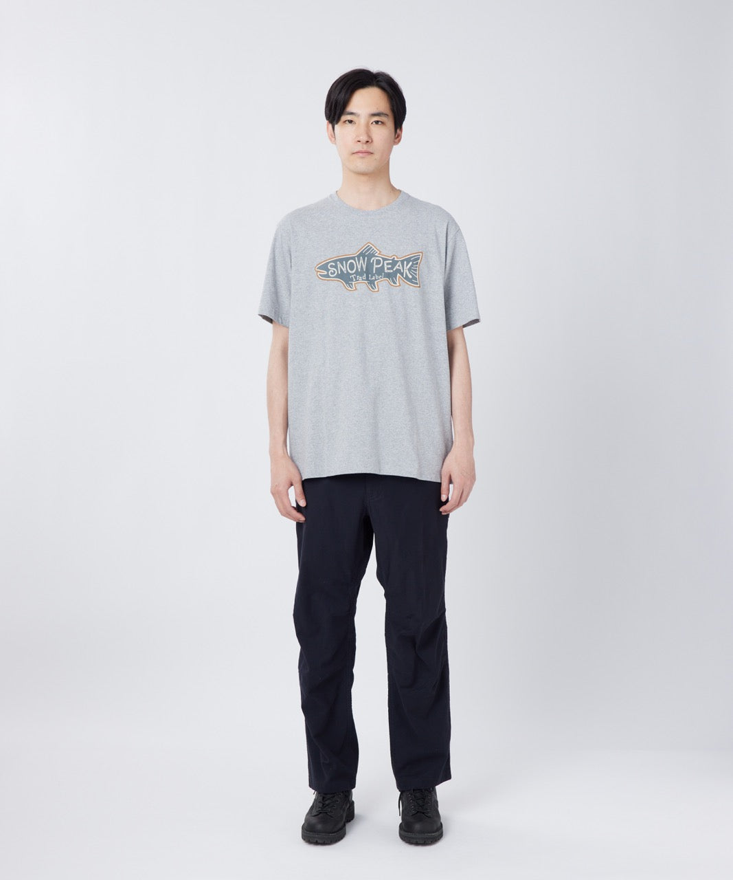 ⁣⁢T-Shirt Léger À Motif De Truite Trad Label⁤⁣