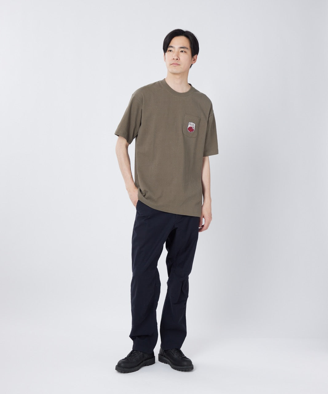 ⁣⁢T-Shirt À Poche Épais De Marque Traditionnelle⁤⁣