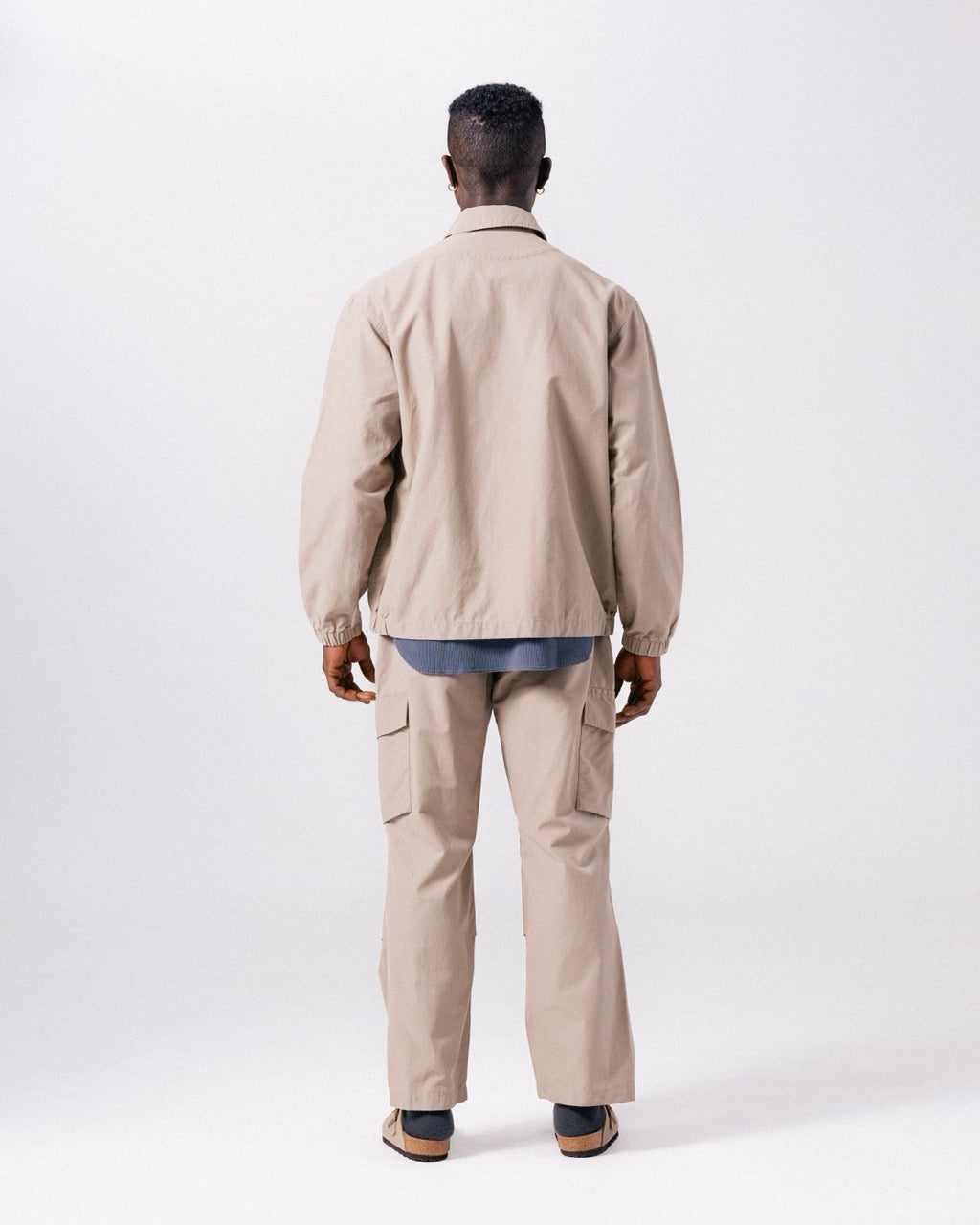 Light Dobby Cloth Harrington Jacket