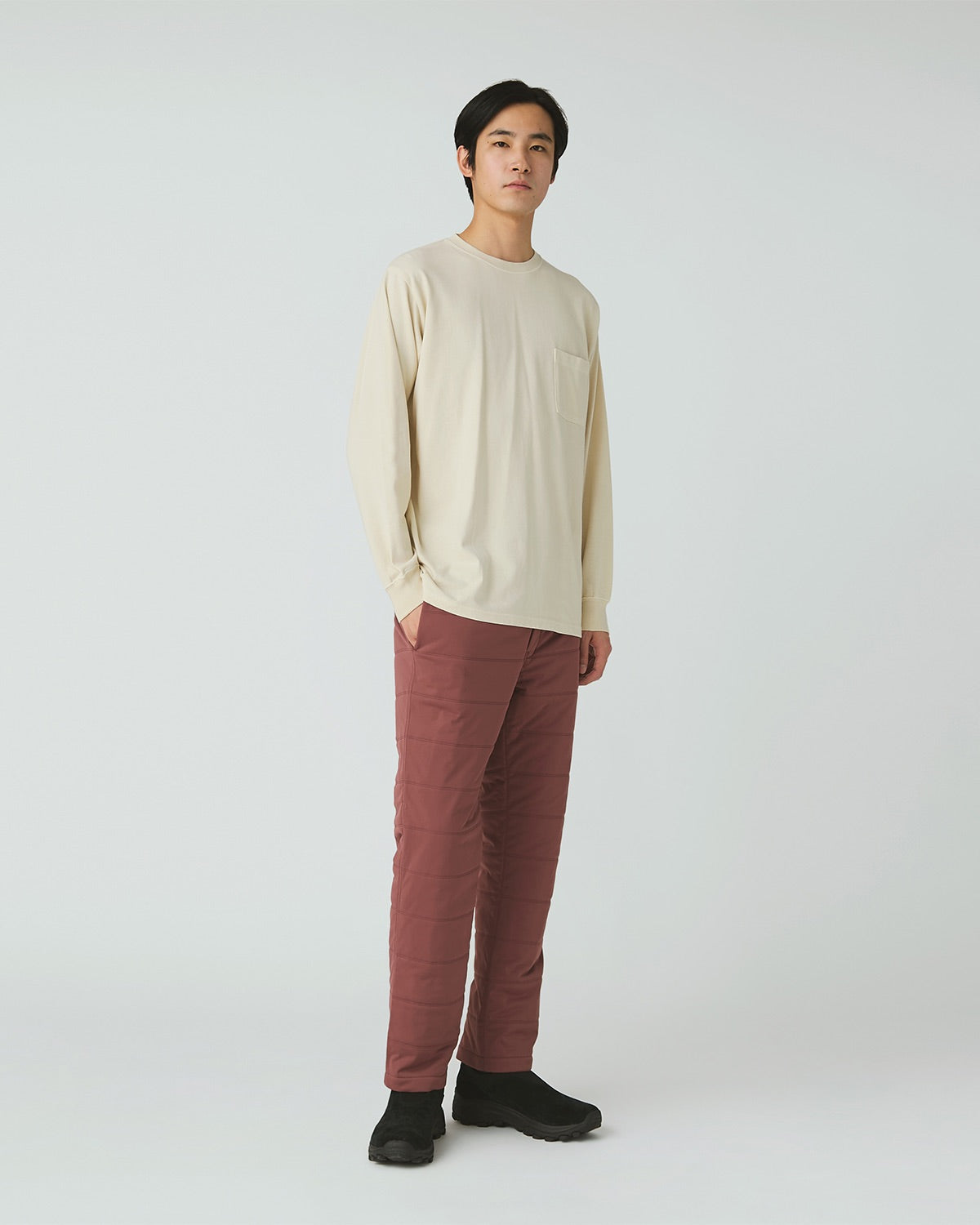 ⁣⁢T-Shirt À Manches Longues Teint En Morceaux⁤⁣