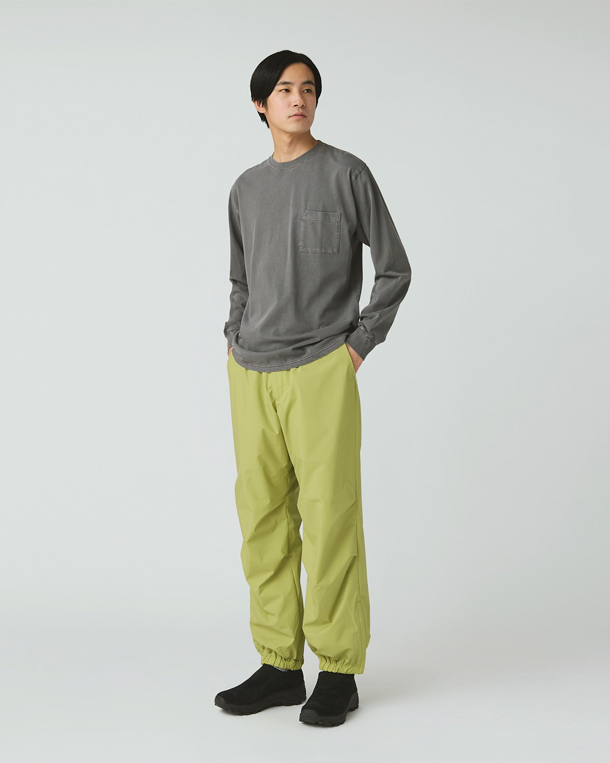 ⁣⁢T-Shirt À Manches Longues Teint En Morceaux⁤⁣