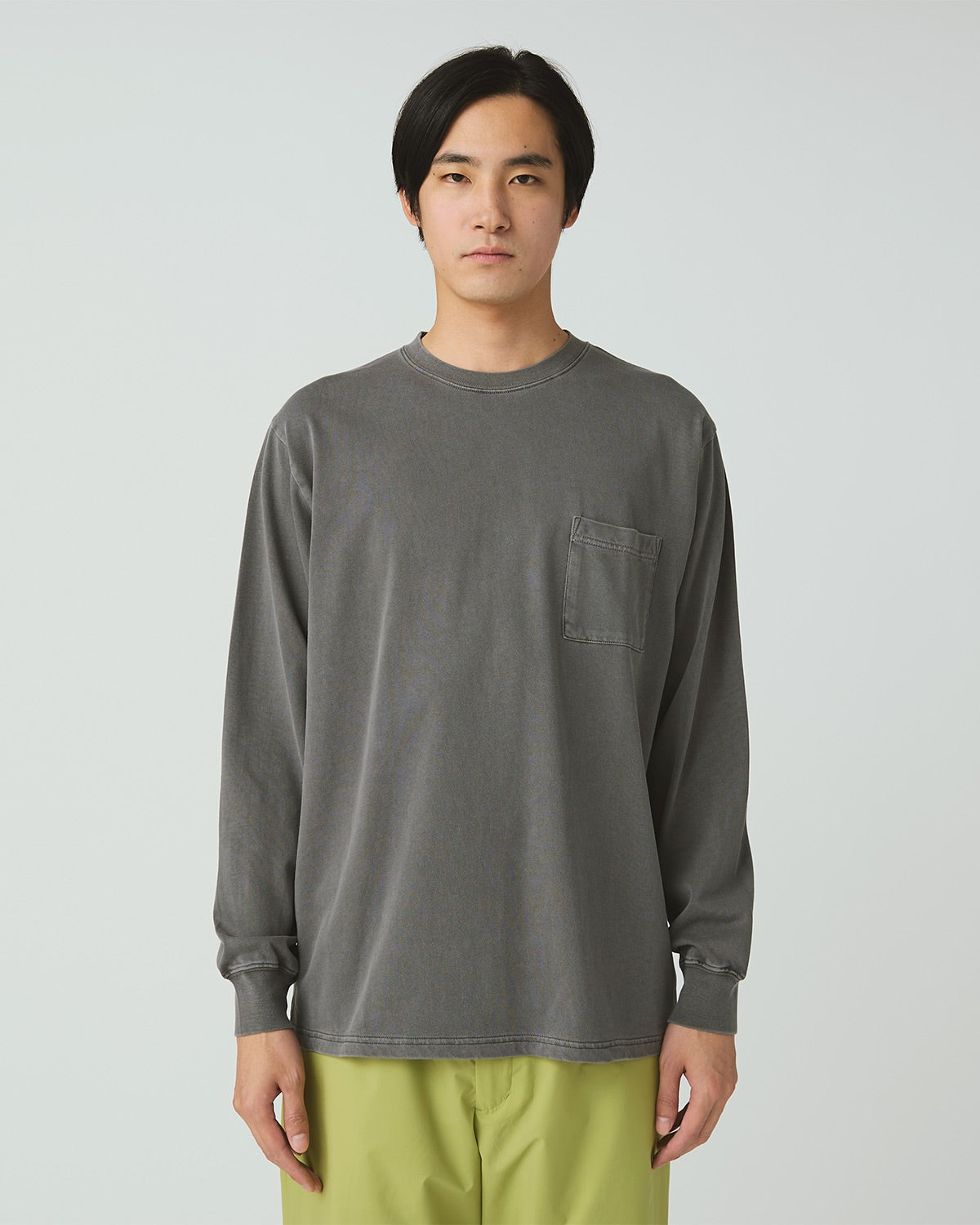⁣⁢T-Shirt À Manches Longues Teint En Morceaux⁤⁣